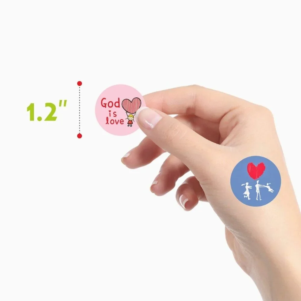 160 Kid-Drawn Christan Faith Stickers 1.2